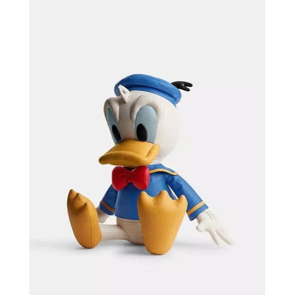 Coach Disney DONALD DUCK Leather Plush Collectible - NEW